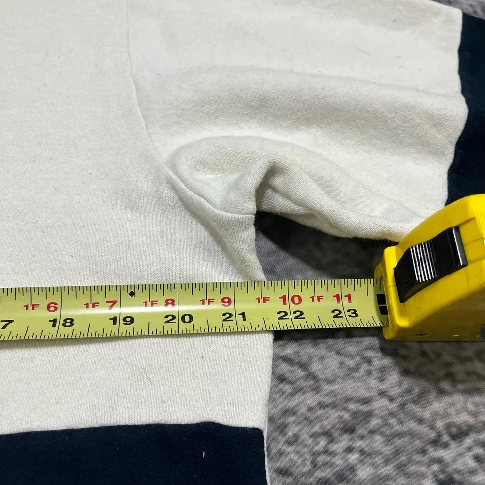 Vintage Michigan University Artex Crewneck‎ Sweatshirt Mens Small White Blue 90s